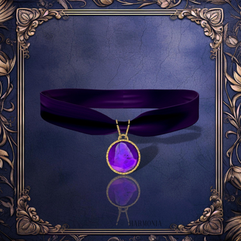Second Life Marketplace - Violet Gem Choker LaraX